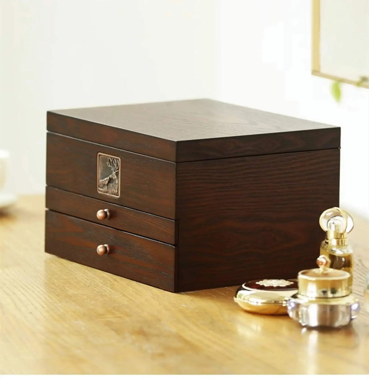 4-Layer Wooden Jewelry Box