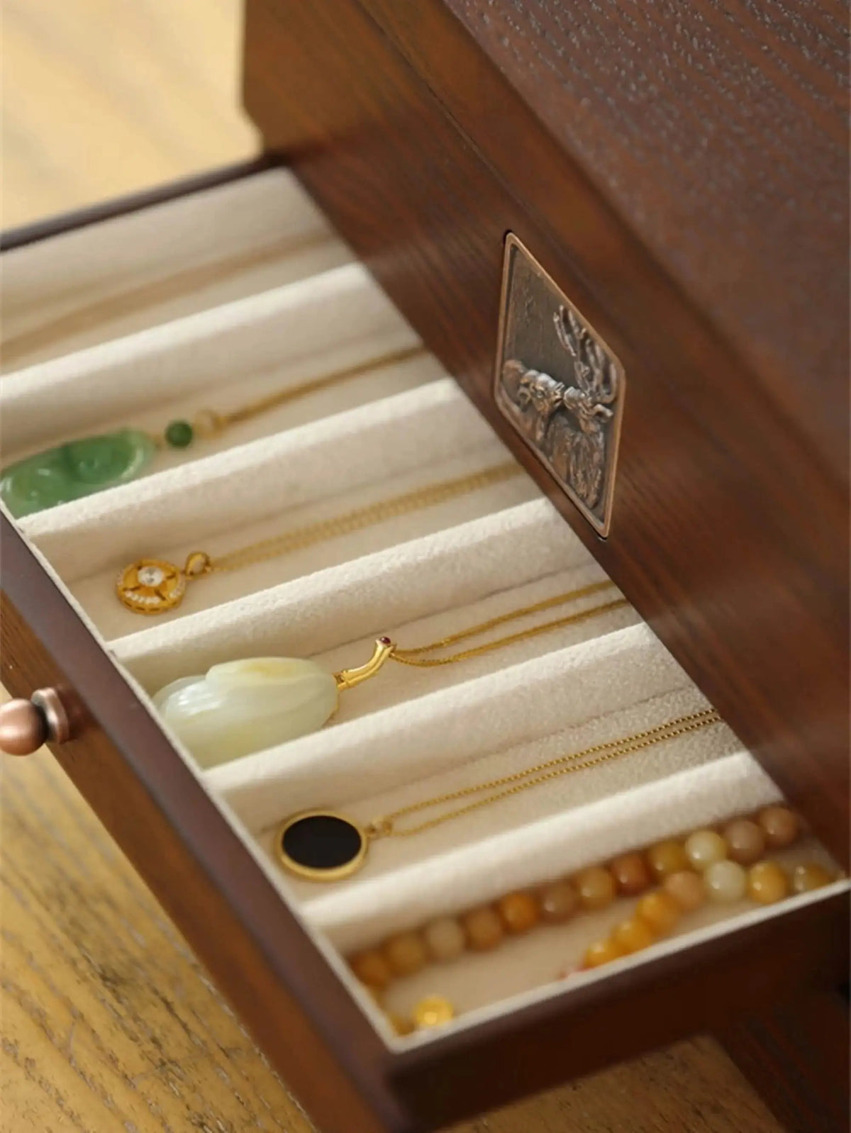 4-Layer Wooden Jewelry Box