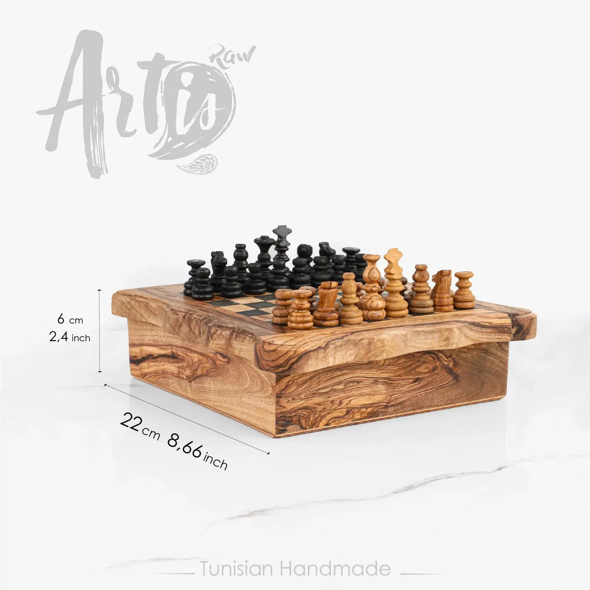 4-in-1 Board Games Wooden Handmade