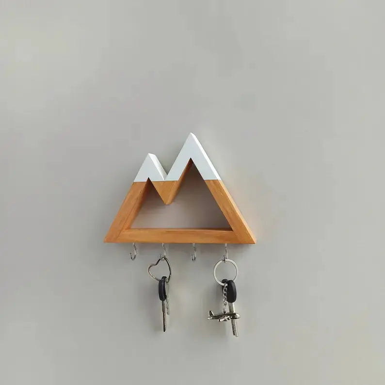Entryway Wall Key Holder Mountains