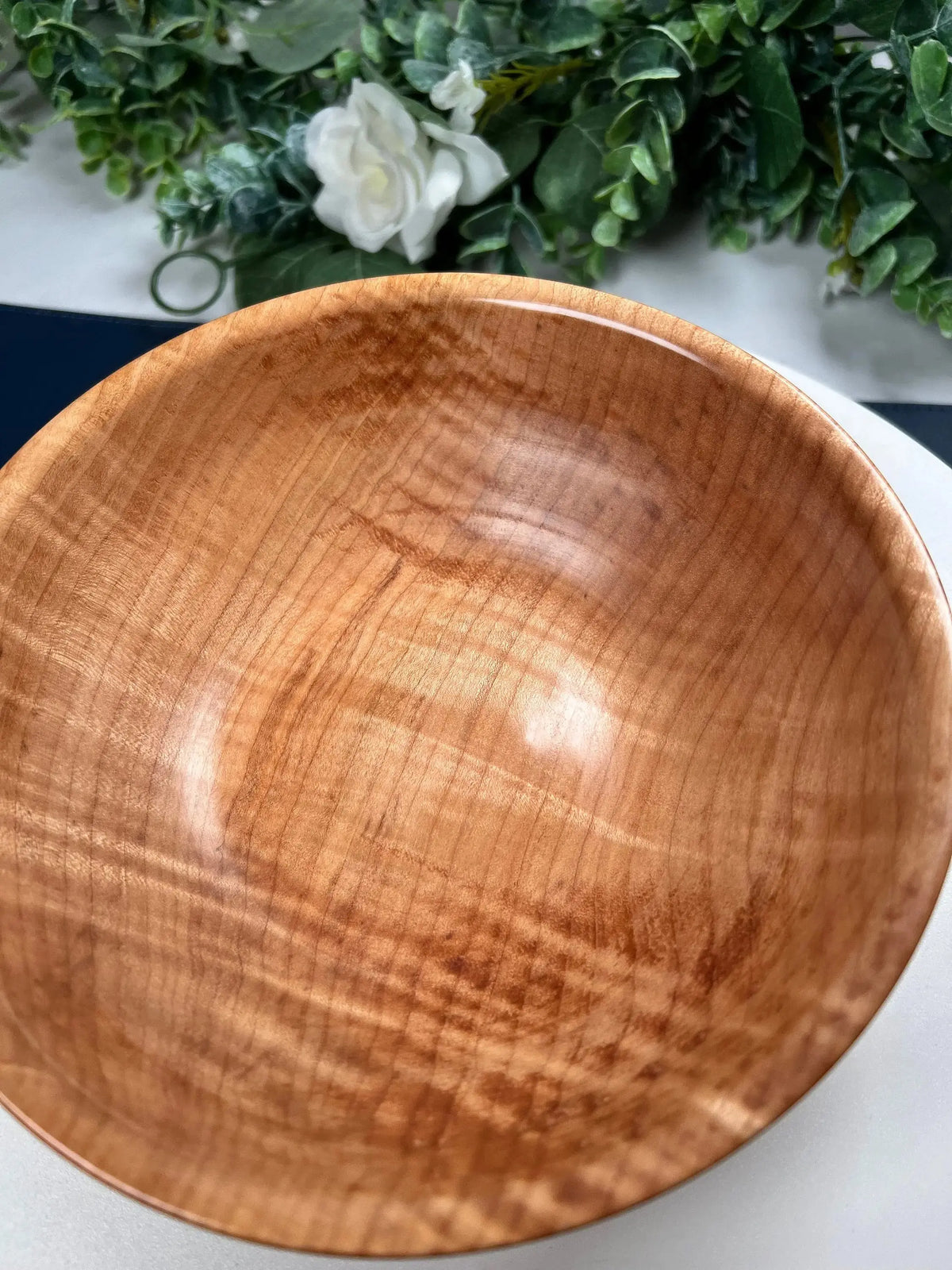 Hand-Turned Curly Maple Bowl