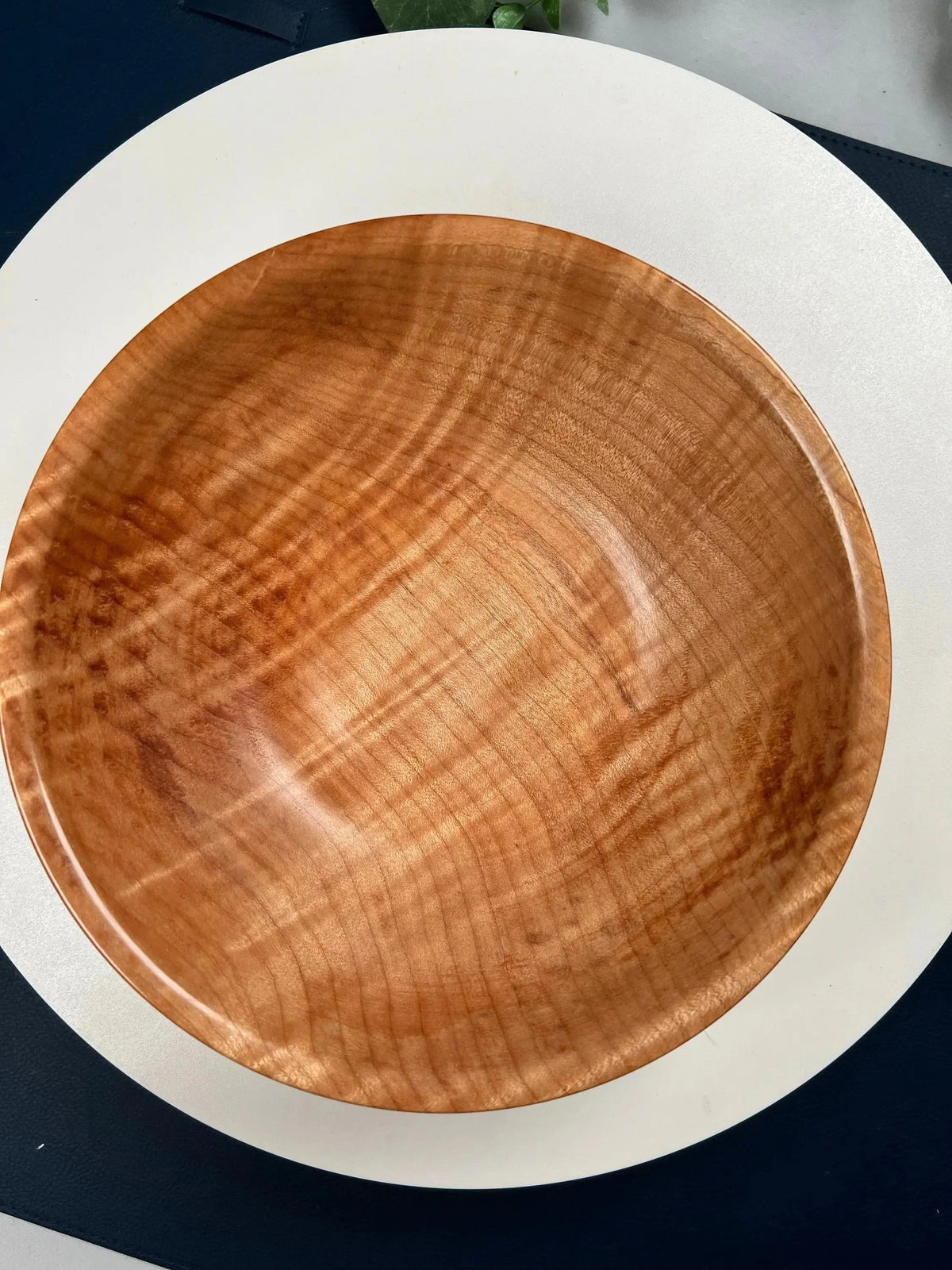 Hand-Turned Curly Maple Bowl