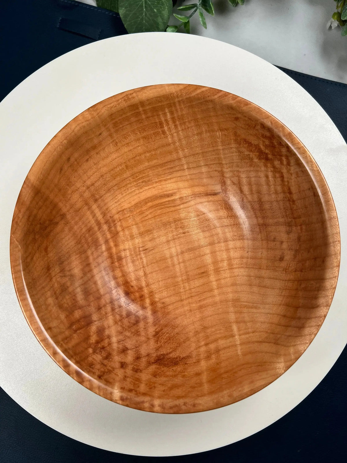 Hand-Turned Curly Maple Bowl