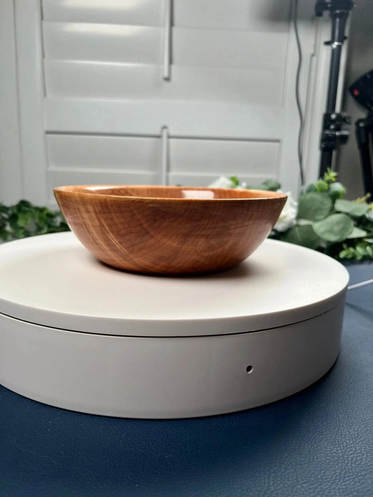 Hand-Turned Curly Maple Bowl