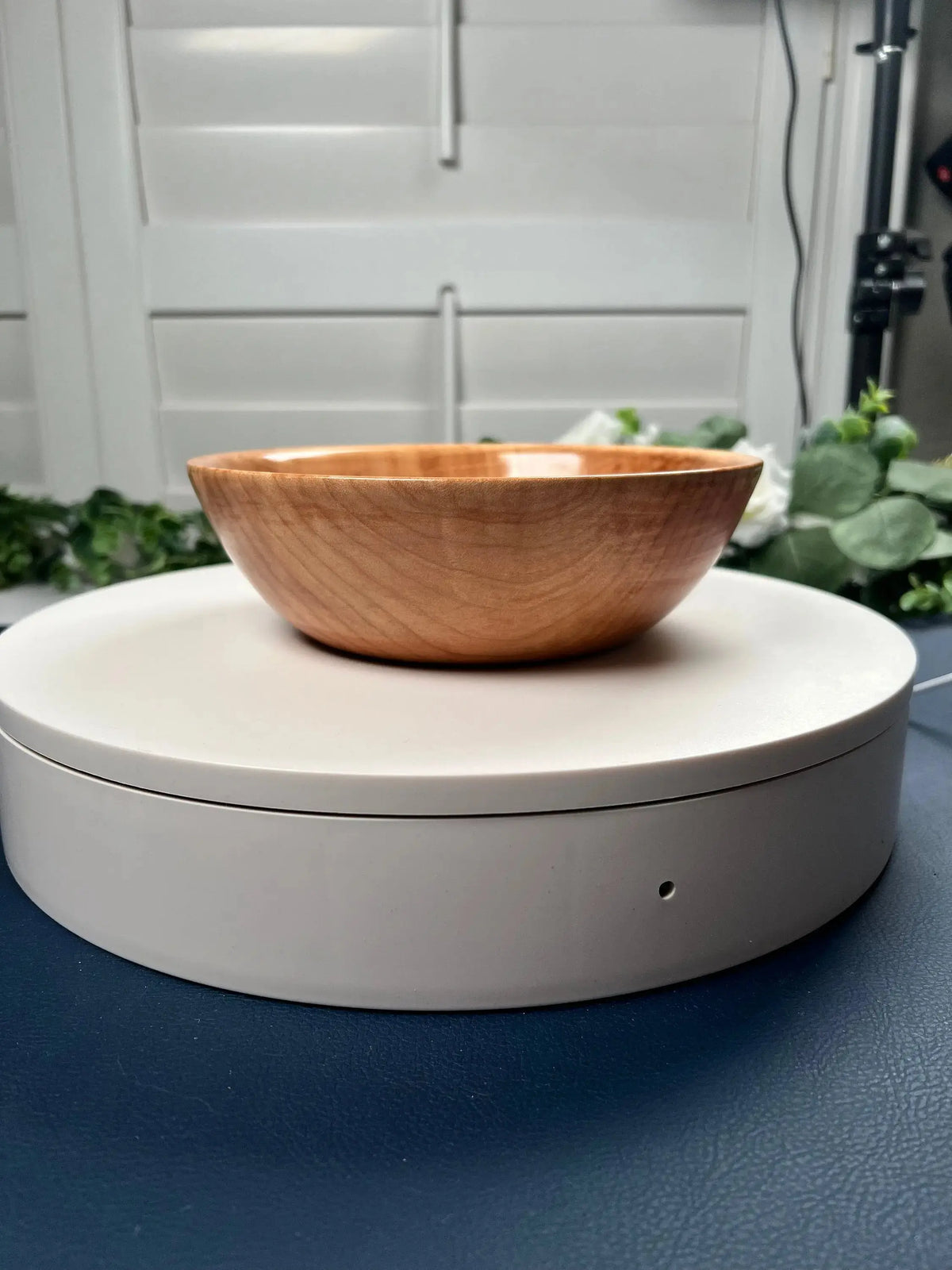 Hand-Turned Curly Maple Bowl