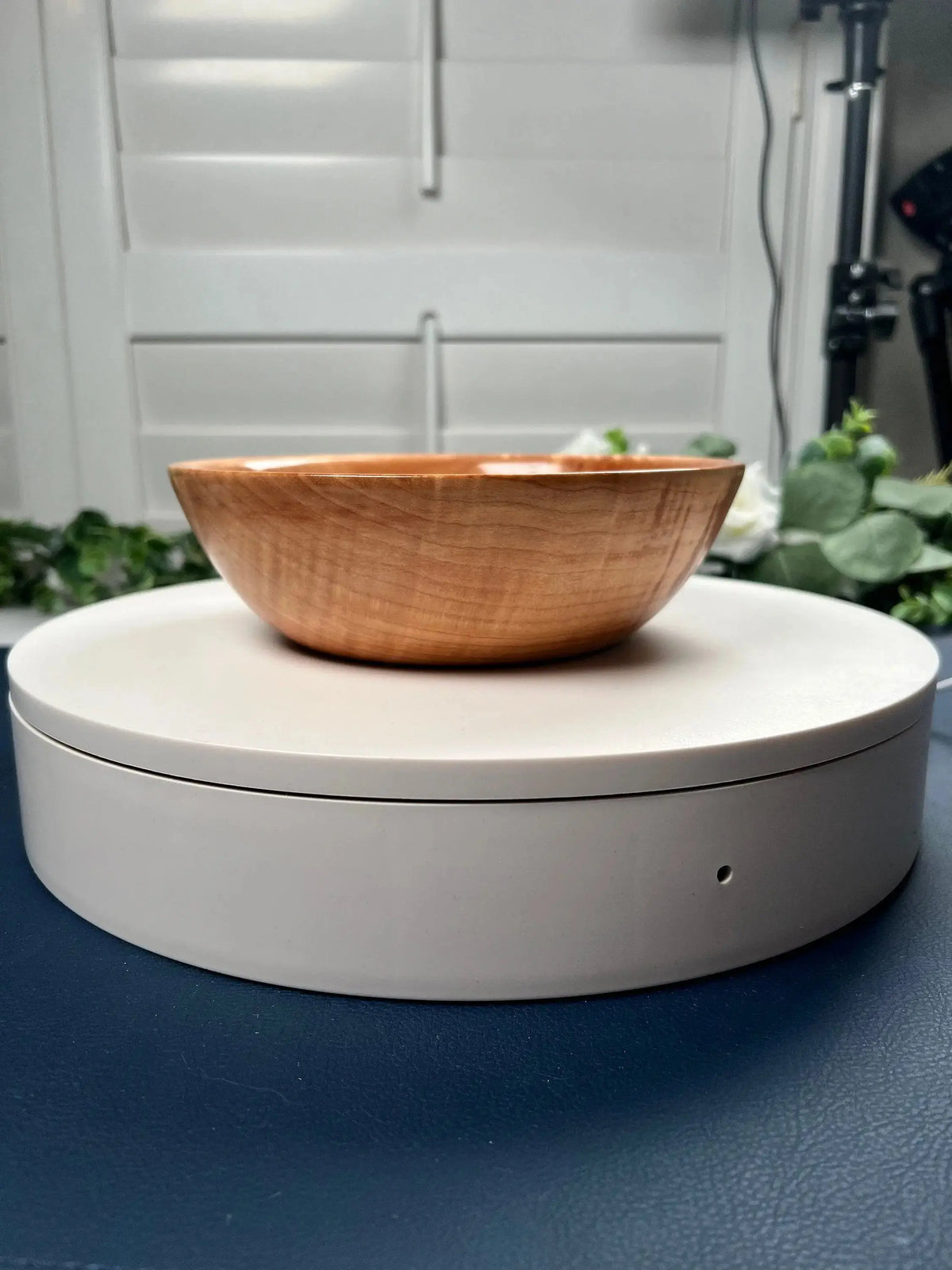 Hand-Turned Curly Maple Bowl