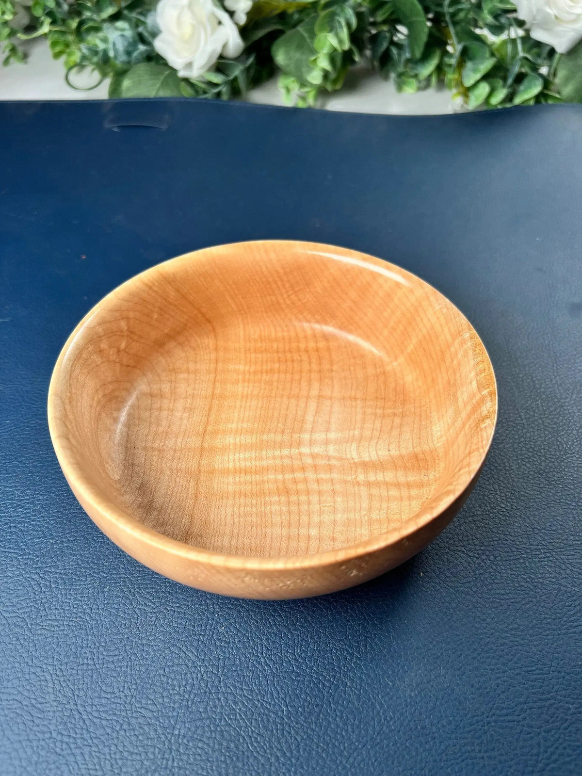 Hand-Turned Curly Maple Bowl