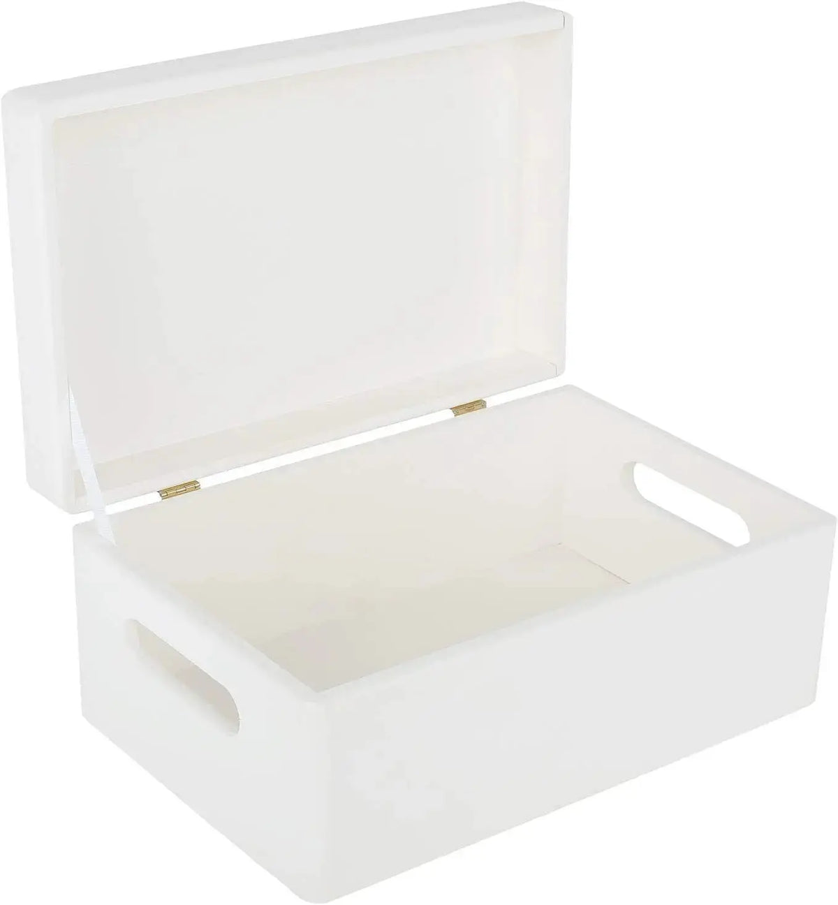 Large White Wooden Storage Box