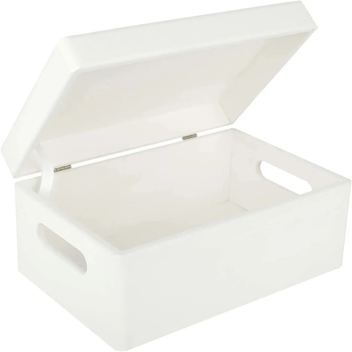 Large White Wooden Storage Box