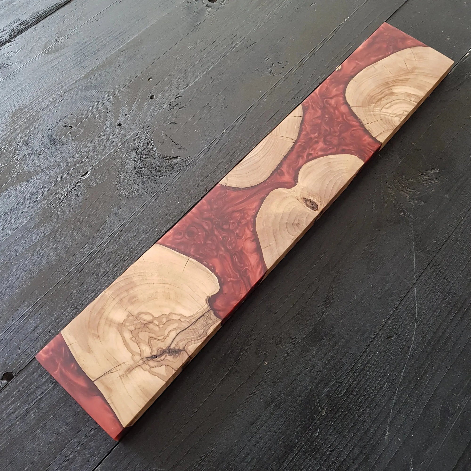 Magnetic Knife Rack For 5 Knives On Wooden