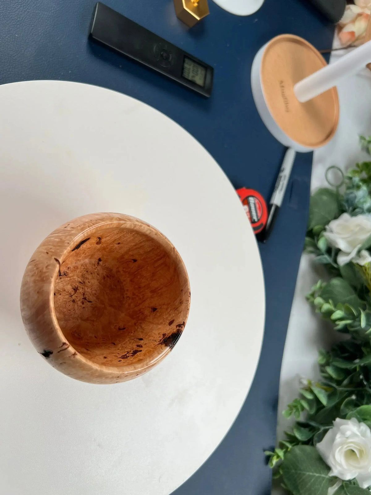 Maple Burl Decorative Bowl