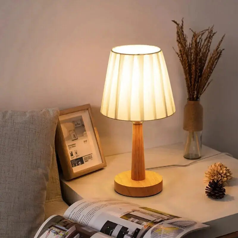 Minimalist Wooden Table Lamp