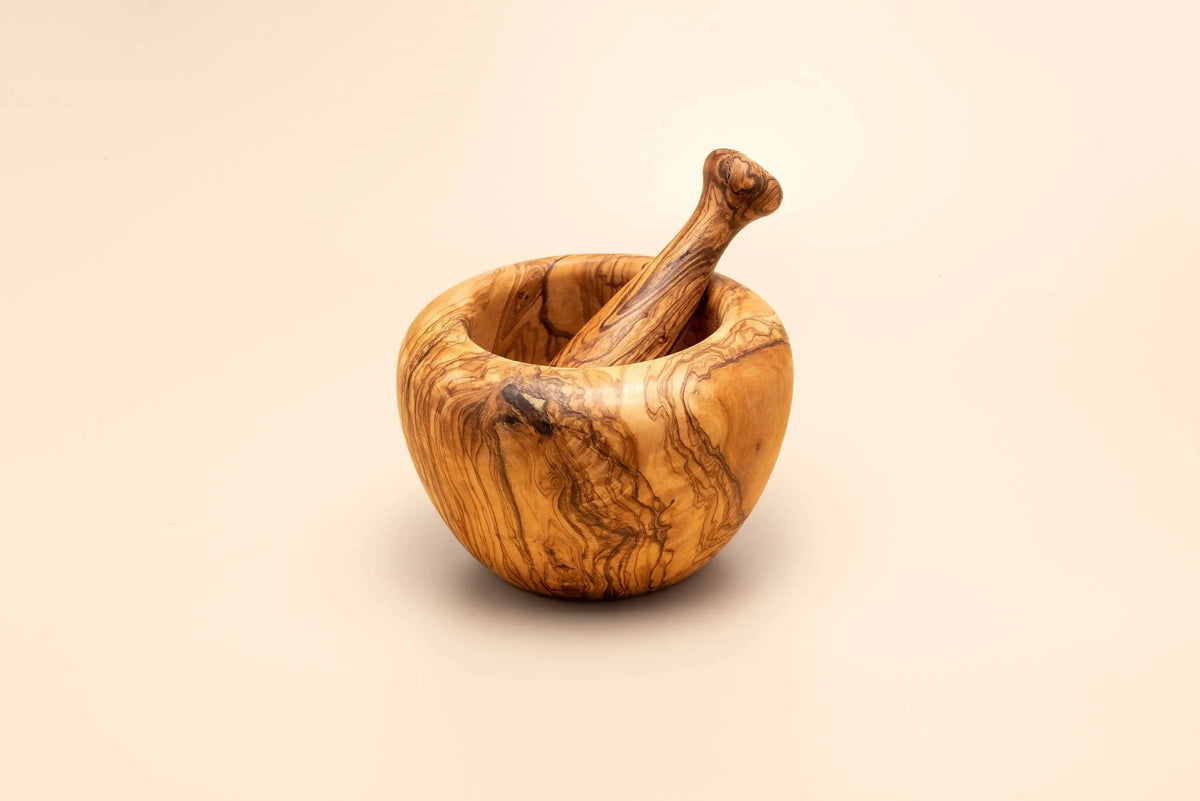 Olive Wood Mortar and Pestle