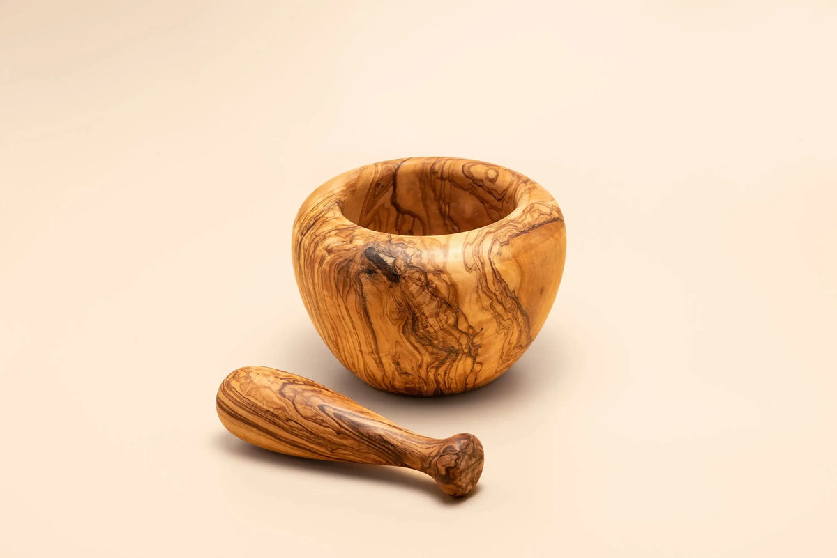 Olive Wood Mortar and Pestle