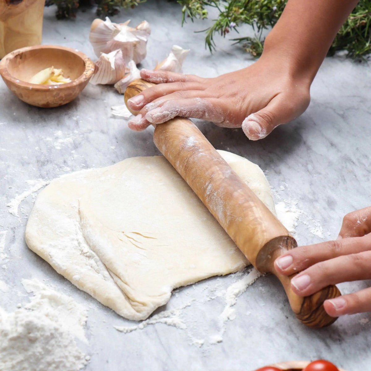 Olive Wood Rolling Pin for Bakery &amp; Pastry