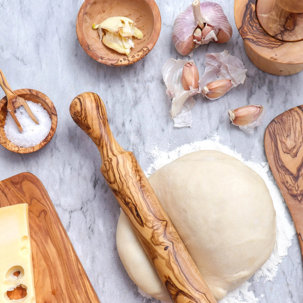 Olive Wood Rolling Pin for Bakery &amp; Pastry