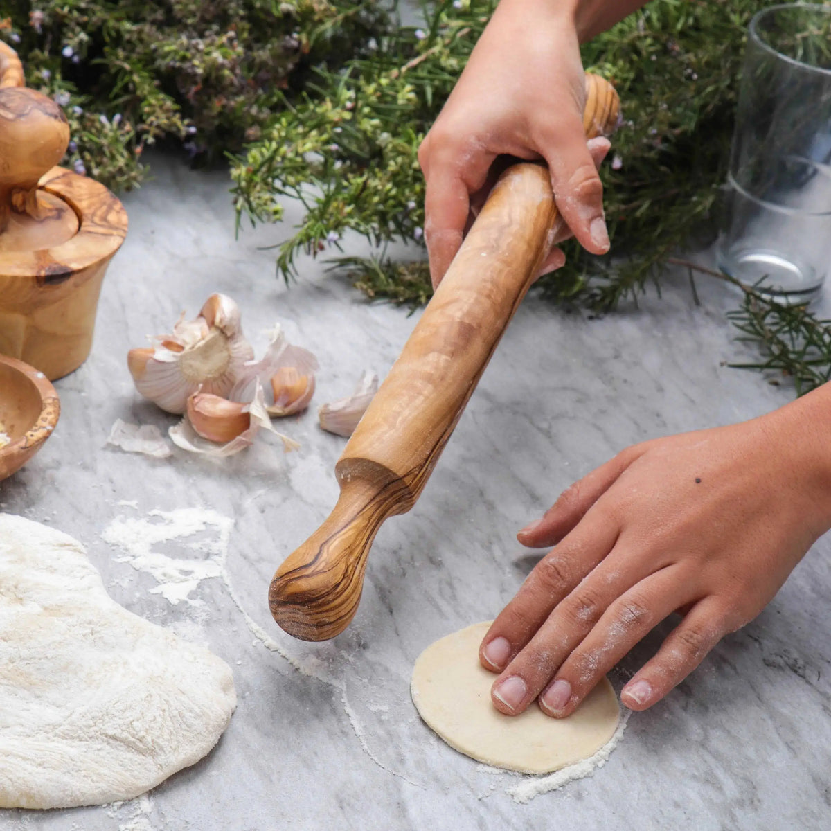 Olive Wood Rolling Pin for Bakery &amp; Pastry