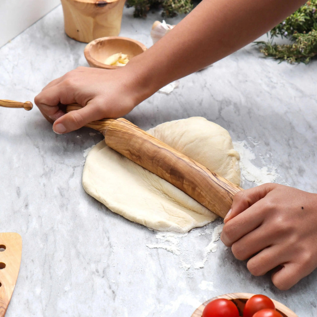 Olive Wood Rolling Pin for Bakery &amp; Pastry