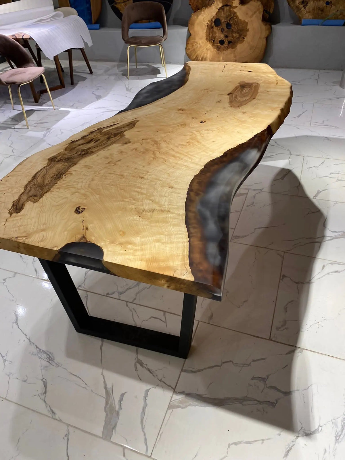 Sneaky Special Epoxy Table On Wooden