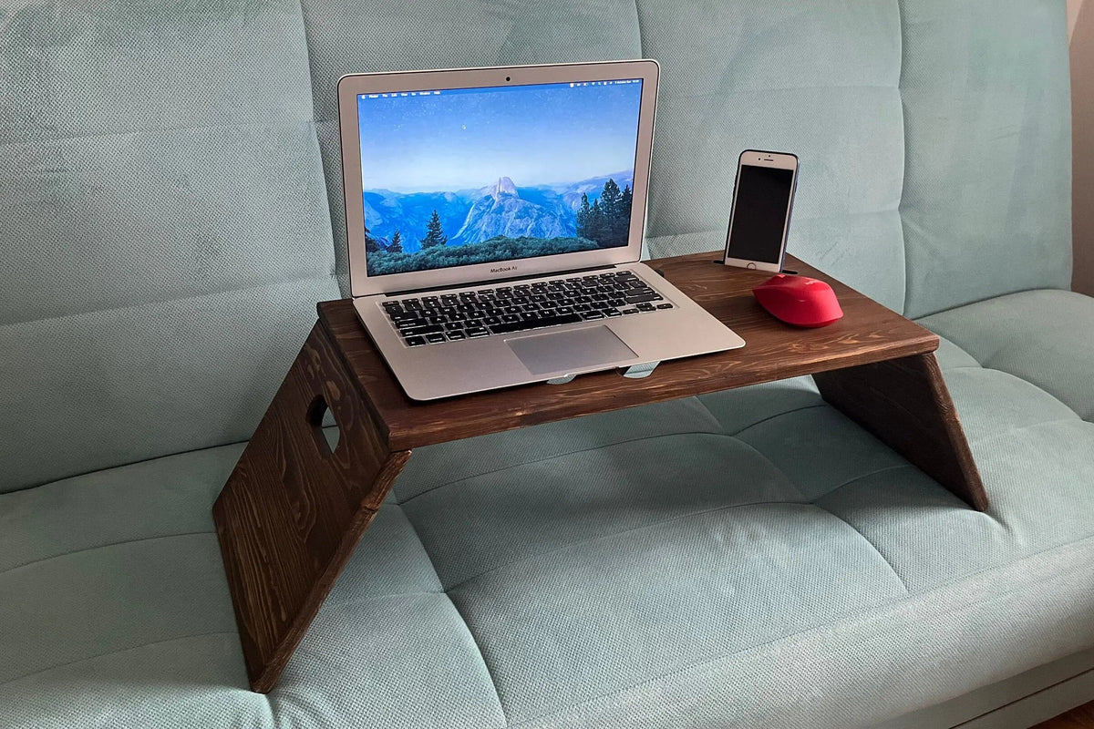 Spacesaver Laptop Stand On Wooden