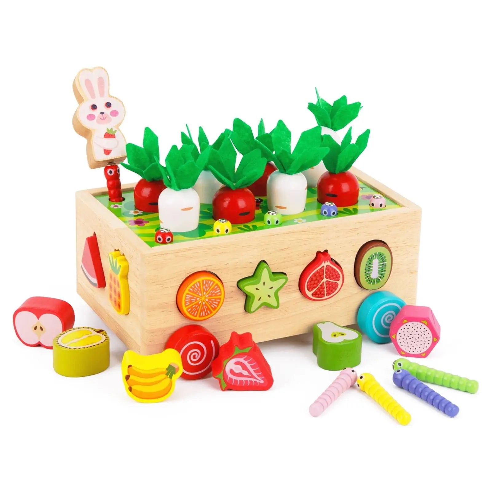 Toddlers Montessori Wooden Educational Toys for Baby Boys Girls On Wooden