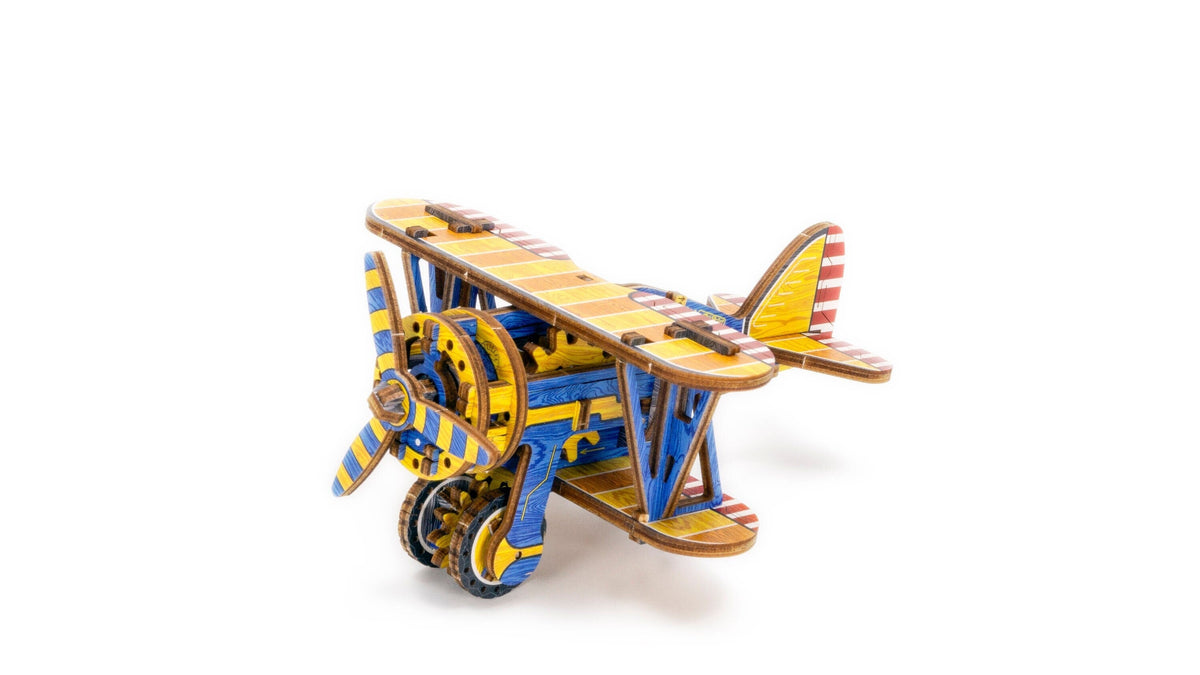 Wooden 3D Puzzle Mechanical Model Kit for Teens &amp; Adults to Build Colored Family Gift On Wooden