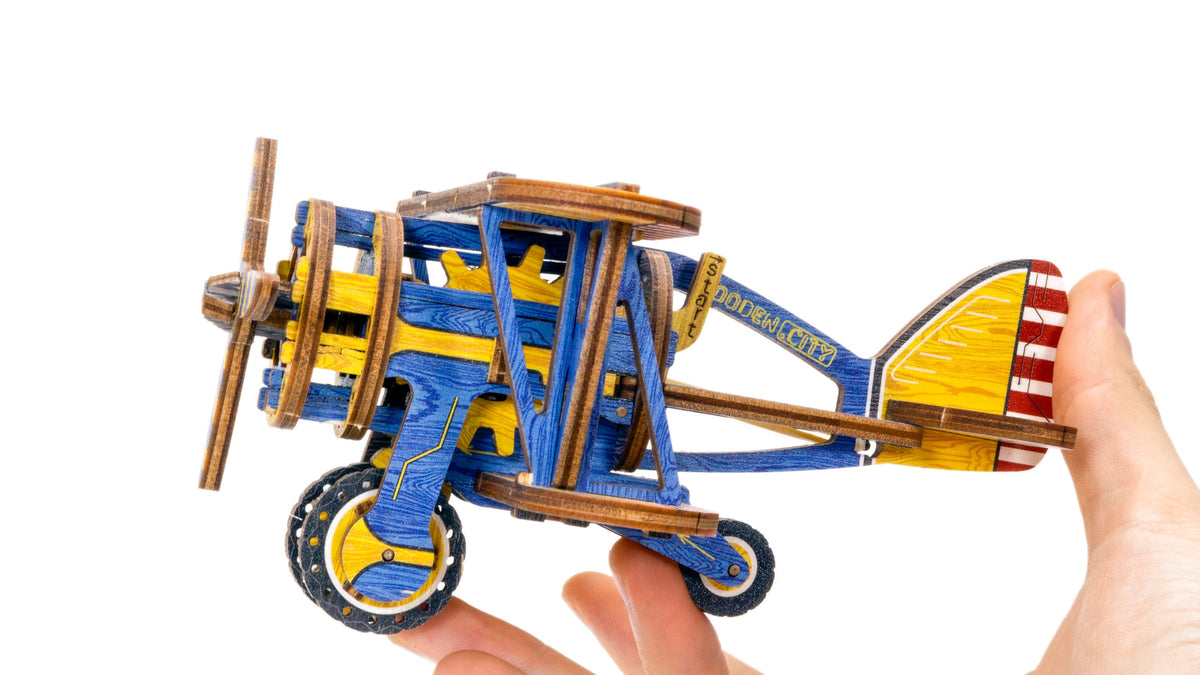 Wooden 3D Puzzle Mechanical Model Kit for Teens &amp; Adults to Build Colored Family Gift On Wooden