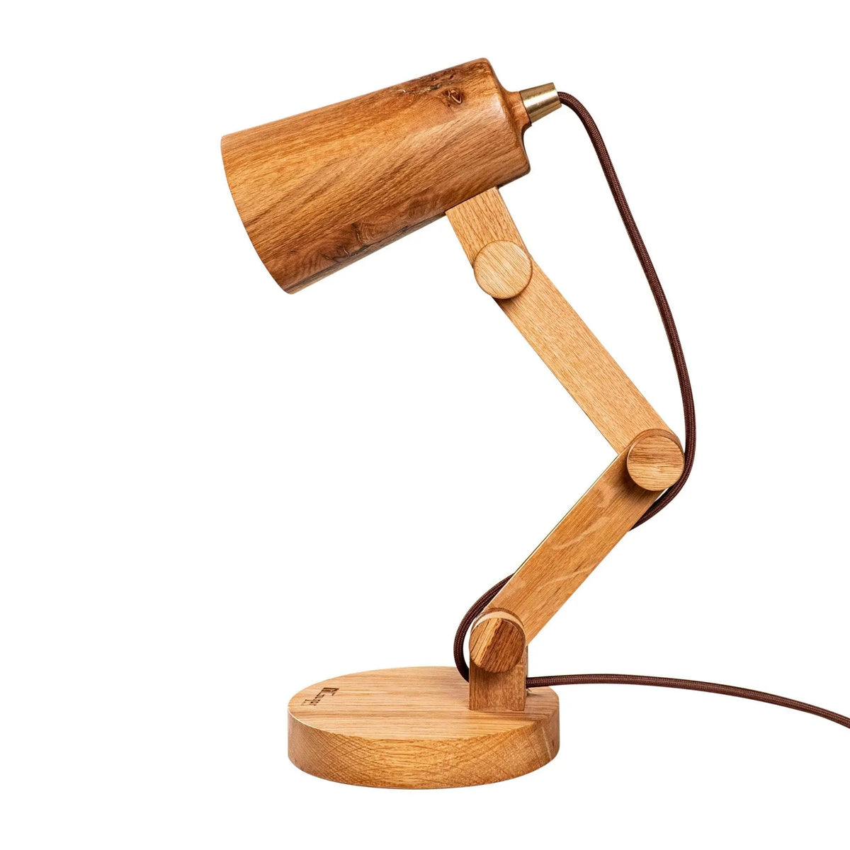 Wooden Desk Lamp On Wooden