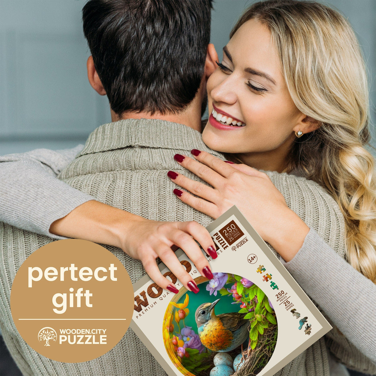Wooden Puzzle A Mother&#39;s Love in Bloom 250 Pieces On Wooden