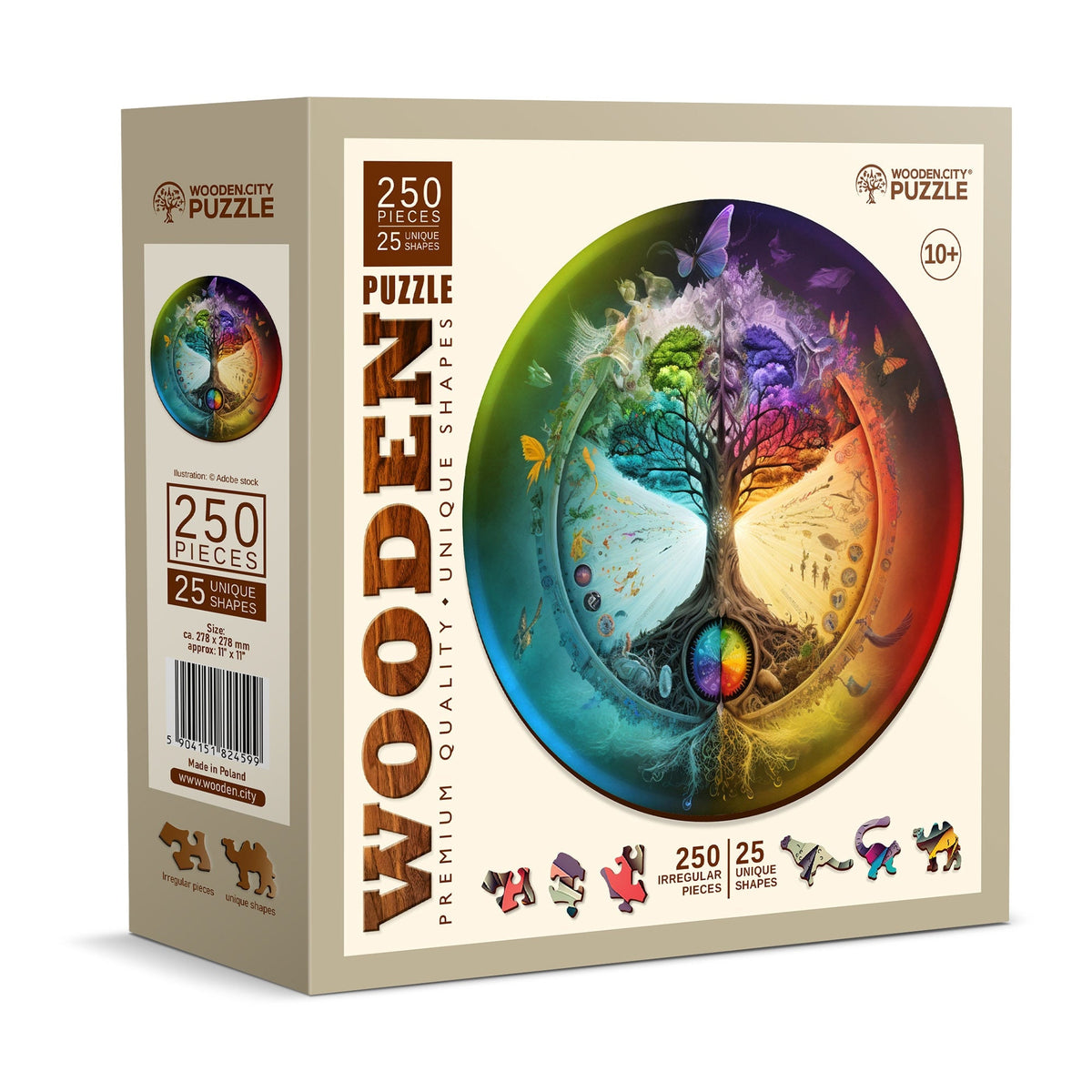 Wooden Puzzle Tree of Life 250 Pieces On Wooden