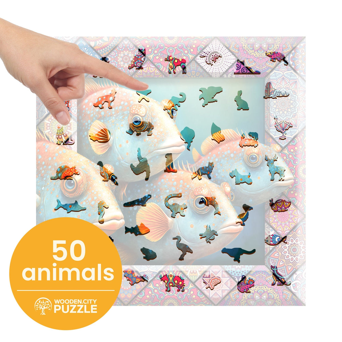 Wooden Puzzle Tropical Fish 500 Pieces On Wooden