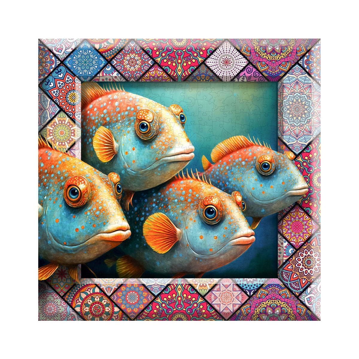 Wooden Puzzle Tropical Fish 500 Pieces On Wooden