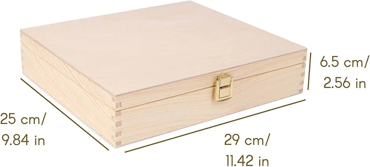 Wooden Storage Box Unpainted Plain On Wooden