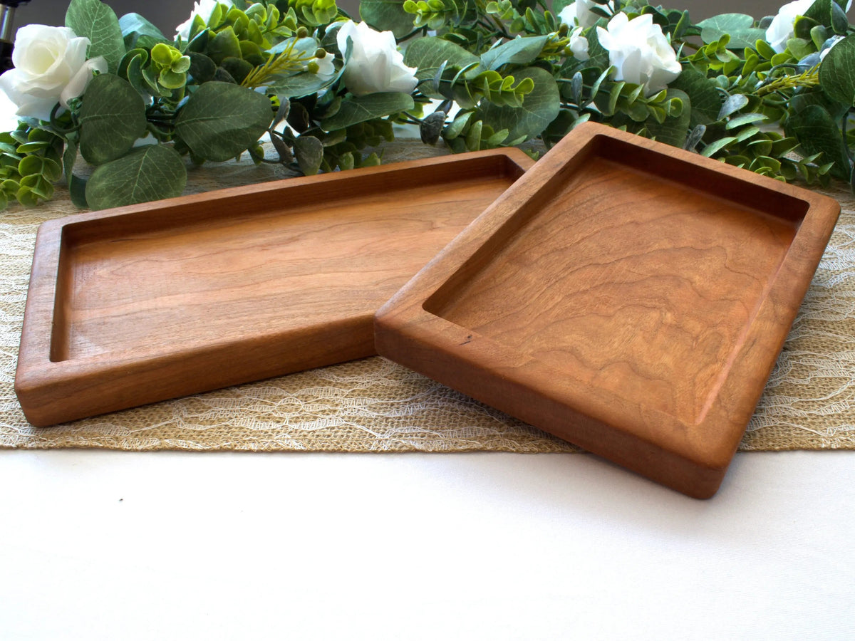 Wooden Valet Tray On Wooden