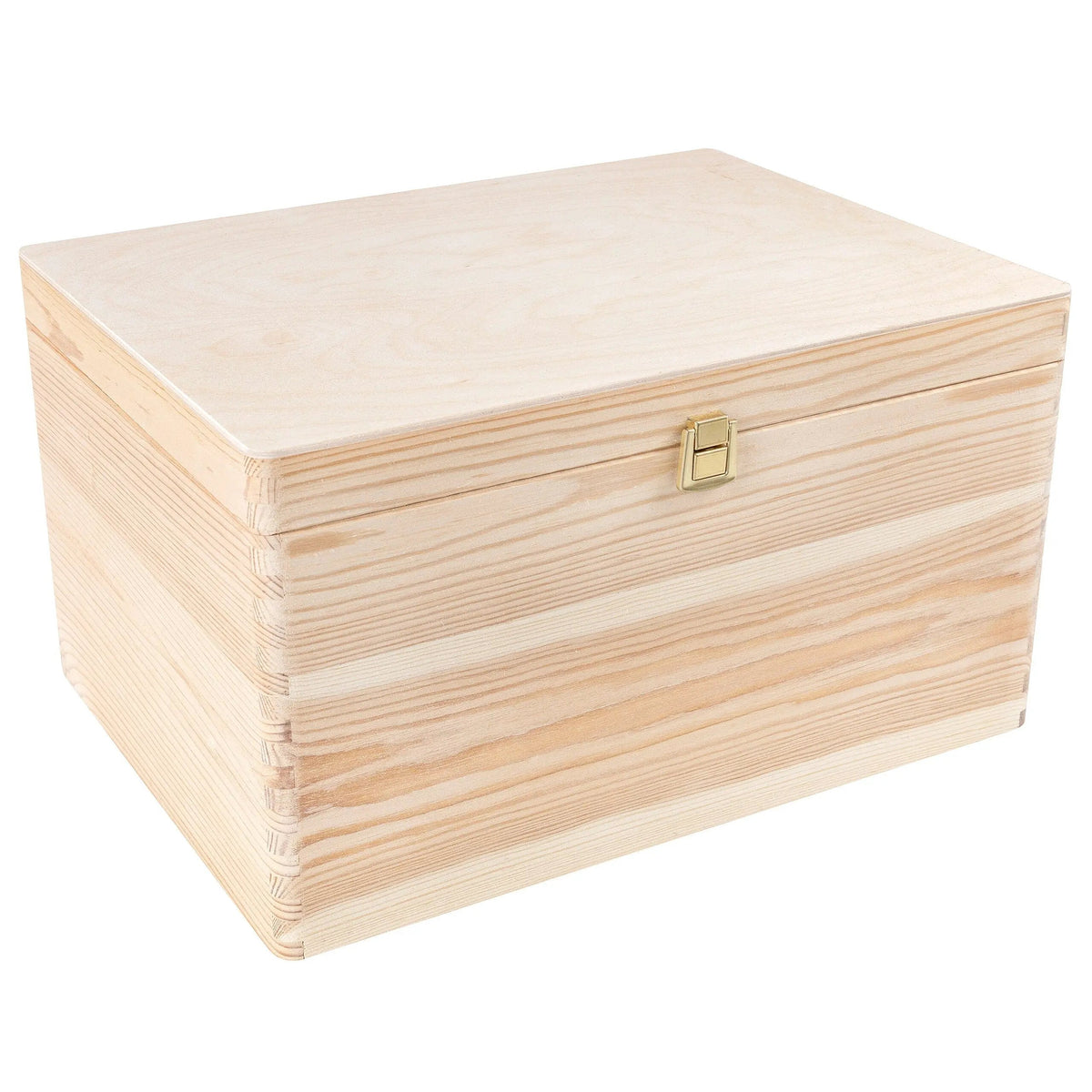 XXL Large Wooden Storage Box On Wooden