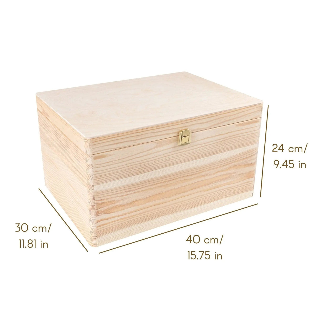 XXL Large Wooden Storage Box On Wooden