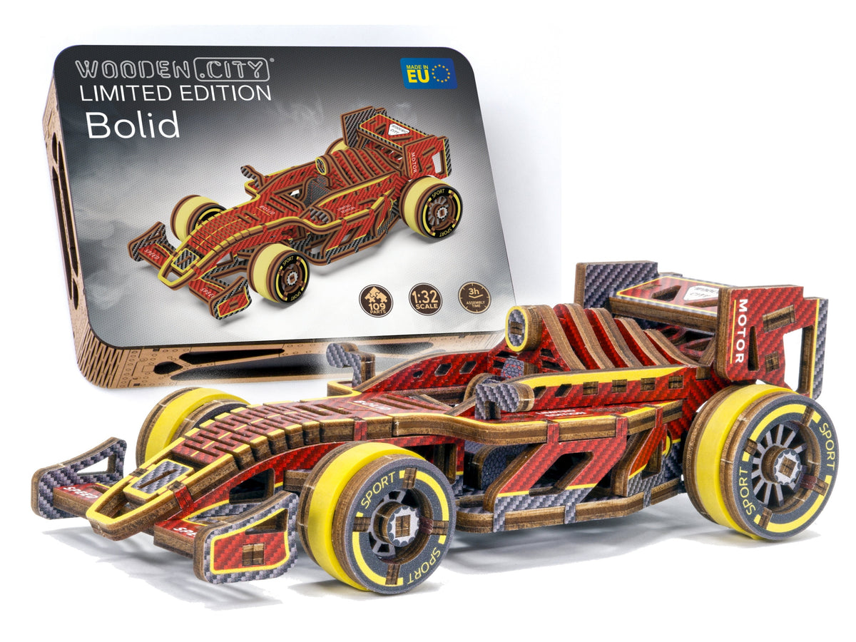 Wooden Puzzle 3D &quot;Bolid Limited Edition&quot; DIY Model Kits For Adults &amp; Teens To Build Cars - Mechanical Model Kit On Wooden