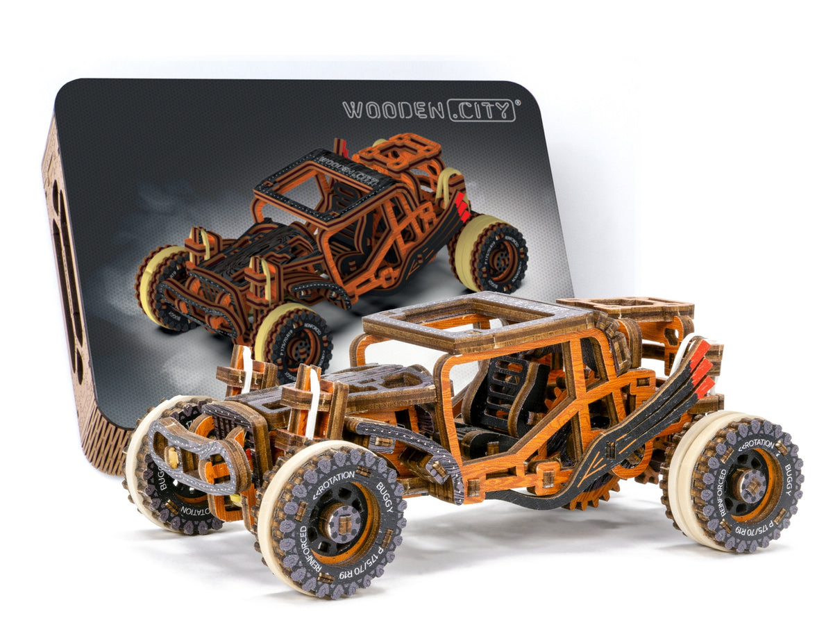 Puzzle 3D &quot;Buggy Limited Edition&quot; DIY Wooden Model Kits For Adults To Build Cars - 3D Wooden Puzzles for Adults Brain Teaser - Car Kit On Wooden